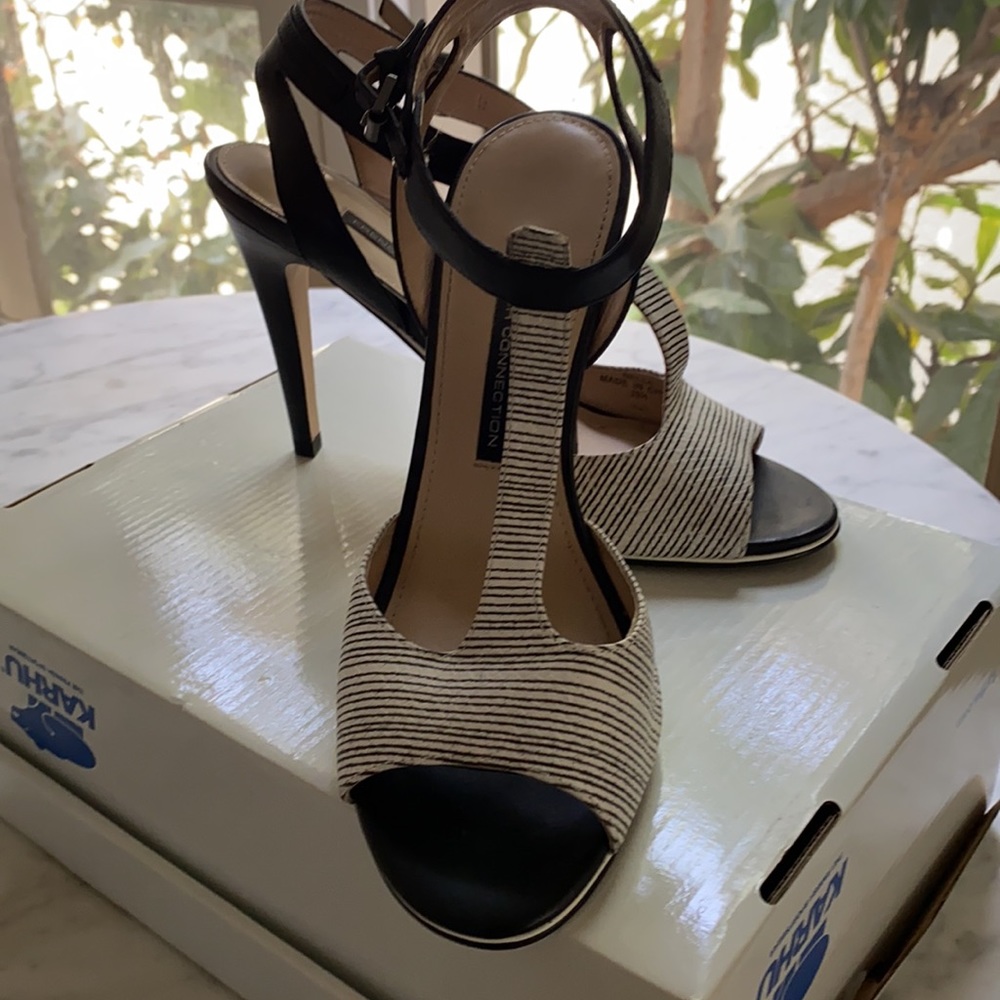 French Connection T-bar ankle strap shoes